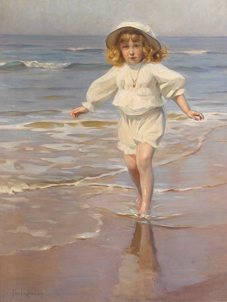 Paul Émile Chabas - Dolores de Pedroso e Sturdza sulla spiaggia di Biarritz, Museo del Prado, Madrid